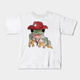 Frog in hat Kids T-Shirt